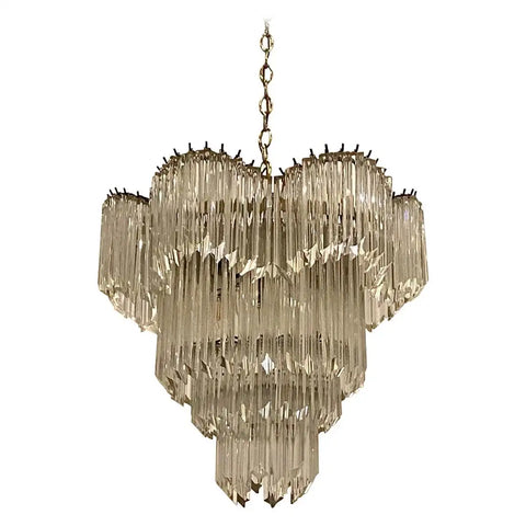 Midcentury Tiered Italian Chandelier
