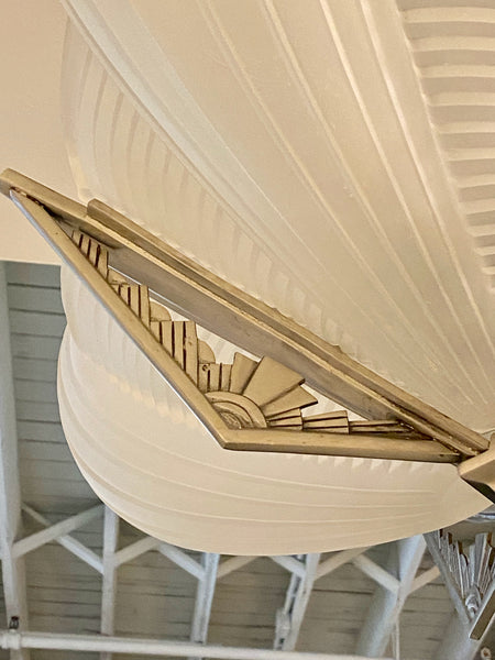 French Art Deco Chandelier Signed by Atelier Petitot