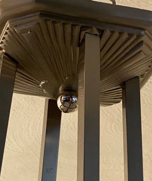 French Art Deco Chandelier Signed by Atelier Petitot