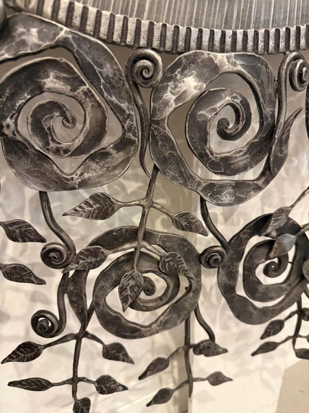 French Art Deco Wrought Iron Mirror