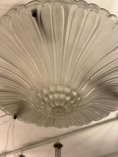 French Art Deco Chandelier Pendant by G Leleu