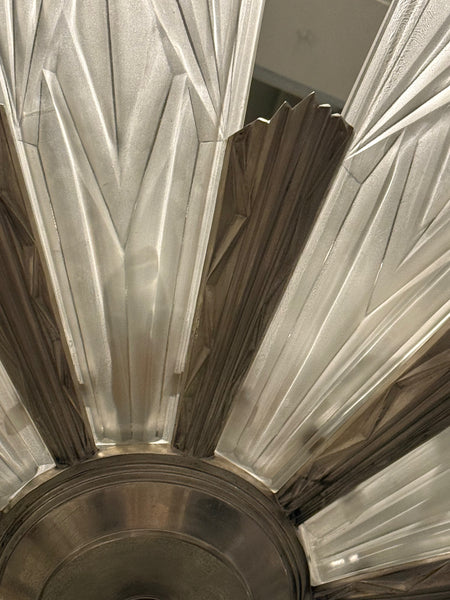 French Art Deco Chandelier Signed by Degue