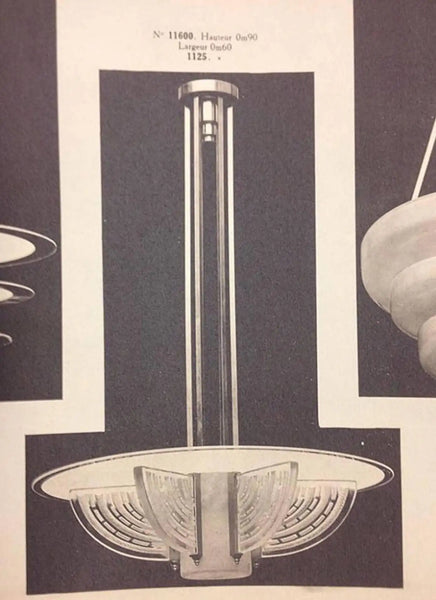 French Art Deco Chandelier by Hettier et Vincent