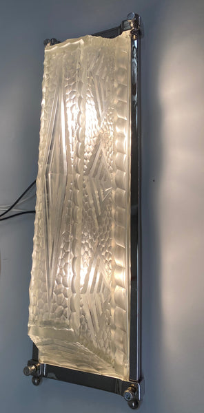 Pair of French Art Deco Geometric Sconces
