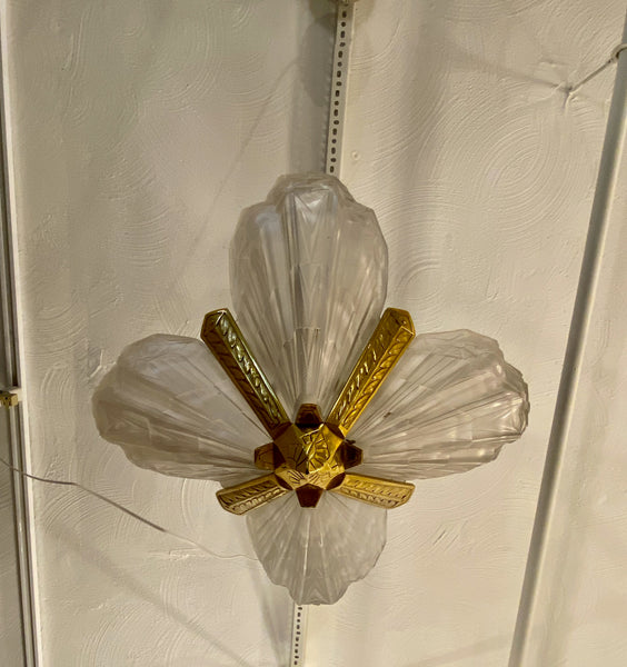 French Art Deco Chandelier Signed by J Robert