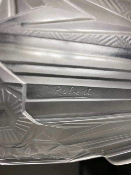 French Art Deco Chandelier Signed by J Robert