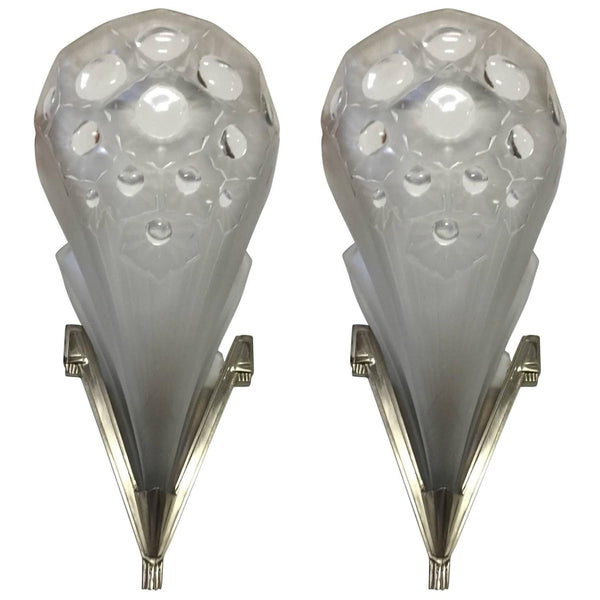 Pair of French Art Deco Wall Sconces