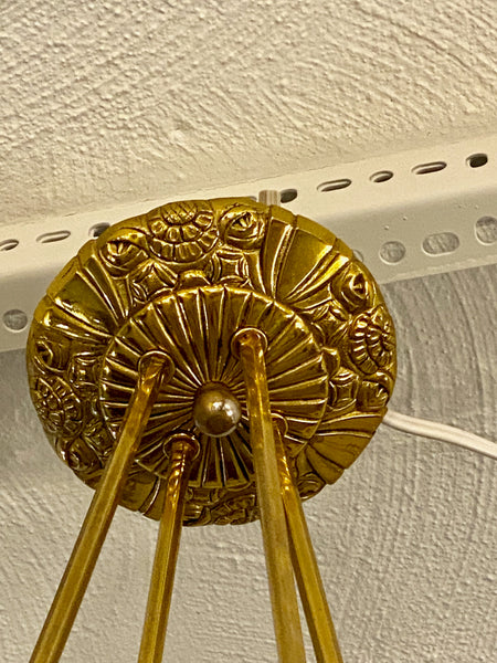 French Art Deco Chandelier Signed by J Robert