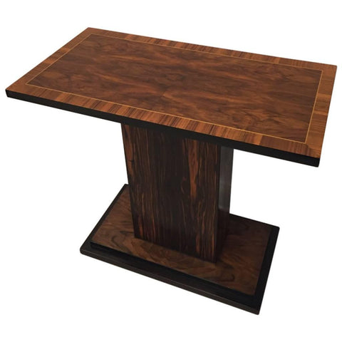 French Art Deco Macassar Ebony Accent Table