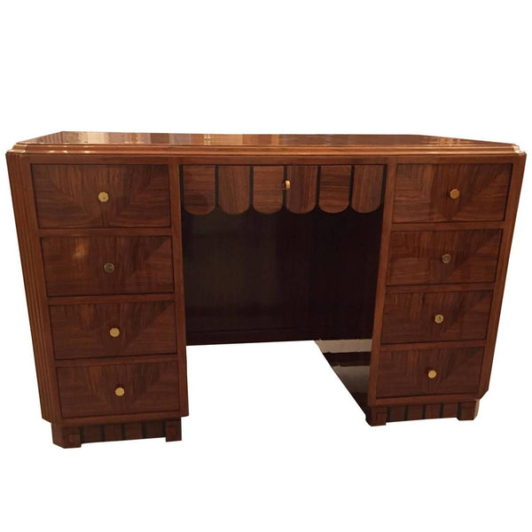 Impressive French Art Deco Desk with Secretary Table