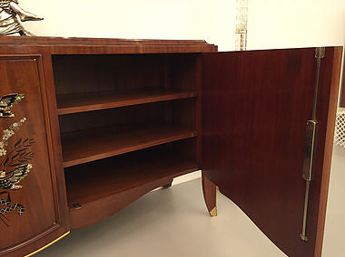 French Art Deco Mother of Pearl Inlay Butterfly by Jules Leleu