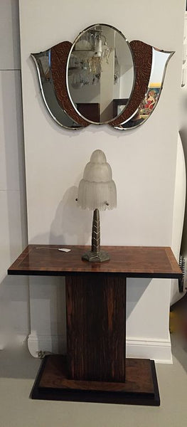 French Art Deco Macassar Ebony Accent Table