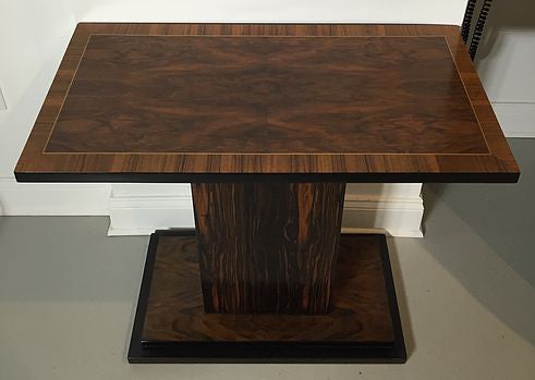 French Art Deco Macassar Ebony Accent Table