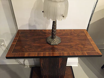 French Art Deco Macassar Ebony Accent Table