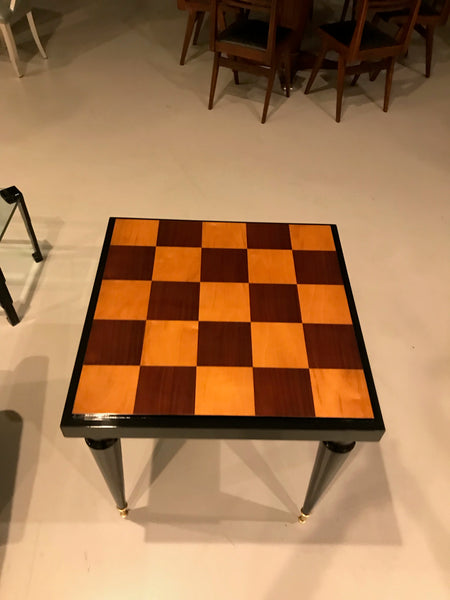 French Art Deco Ebony Game Table or Centre Table