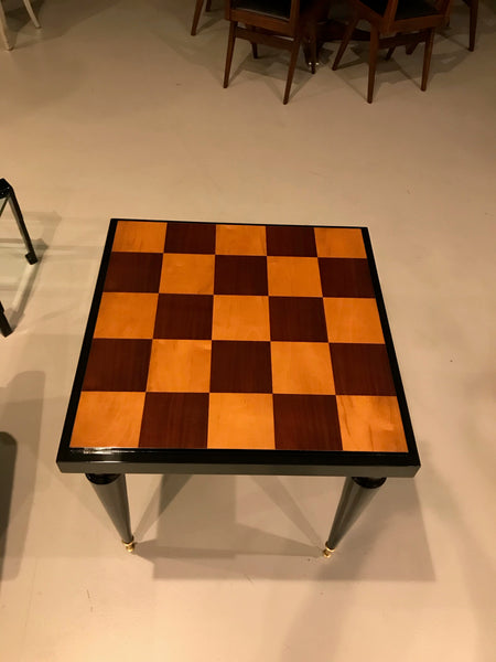 French Art Deco Ebony Game Table or Centre Table
