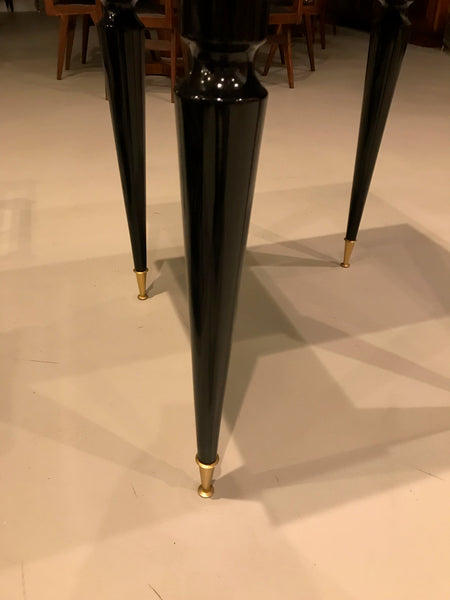 French Art Deco Ebony Game Table or Centre Table