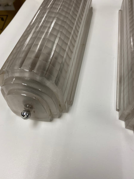 Pair of French Art Deco Wall Sconces Signed by Sabino