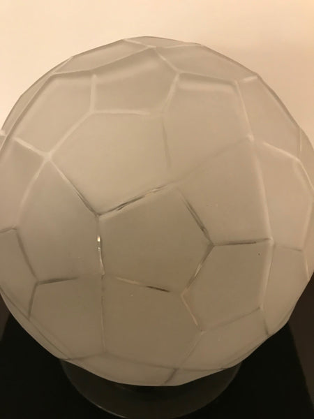 French Art Deco Table Lamp by Genet et Michon with Geometric Motif