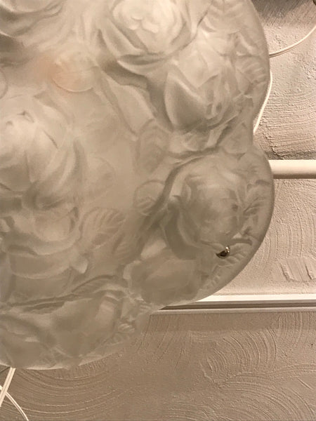 French Art Deco Floral Chandelier Signed by Verdun