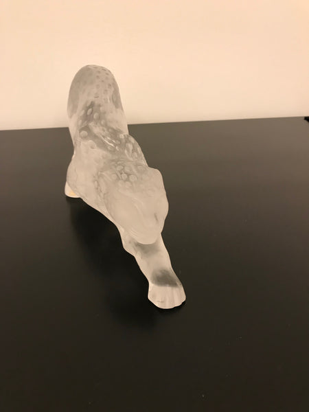 Lalique Frosted Crystal Zeila Panther