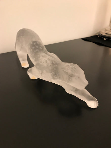 Lalique Frosted Crystal Zeila Panther