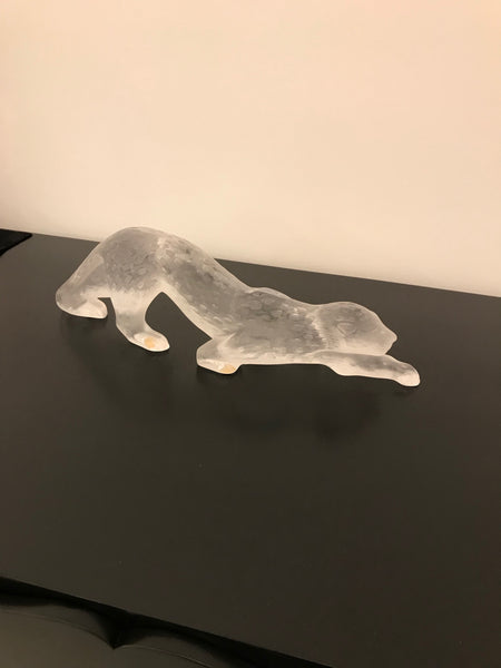 Lalique Frosted Crystal Zeila Panther