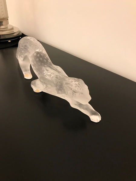 Lalique Frosted Crystal Zeila Panther