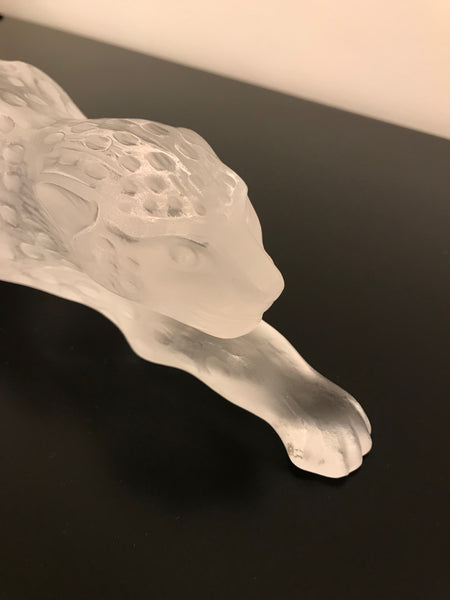 Lalique Frosted Crystal Zeila Panther