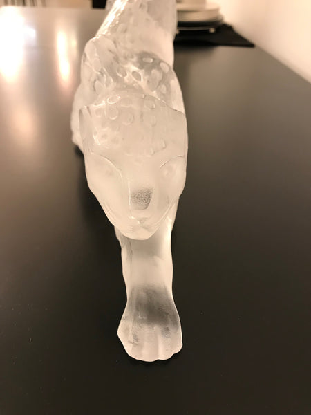 Lalique Frosted Crystal Zeila Panther