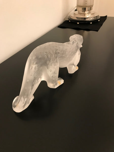 Lalique Frosted Crystal Zeila Panther
