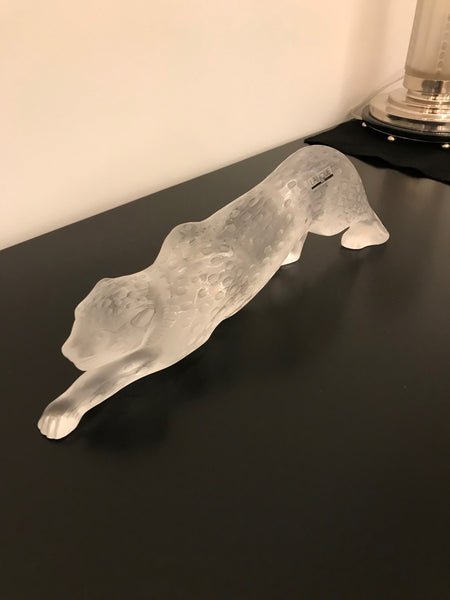 Lalique Frosted Crystal Zeila Panther
