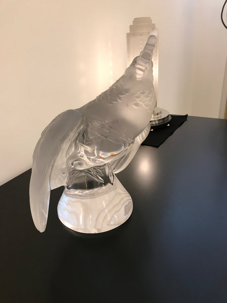 Lalique Crystal Sculpture Cockatoo Bird
