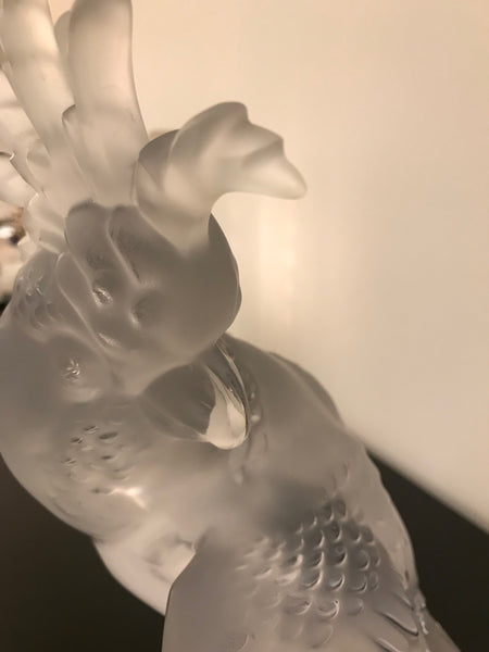 Lalique Crystal Sculpture Cockatoo Bird