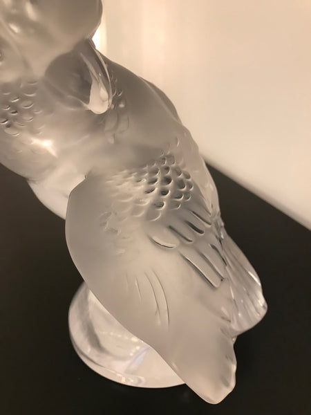 Lalique Crystal Sculpture Cockatoo Bird