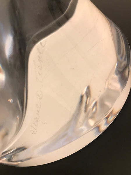 Lalique Crystal Sculpture Cockatoo Bird