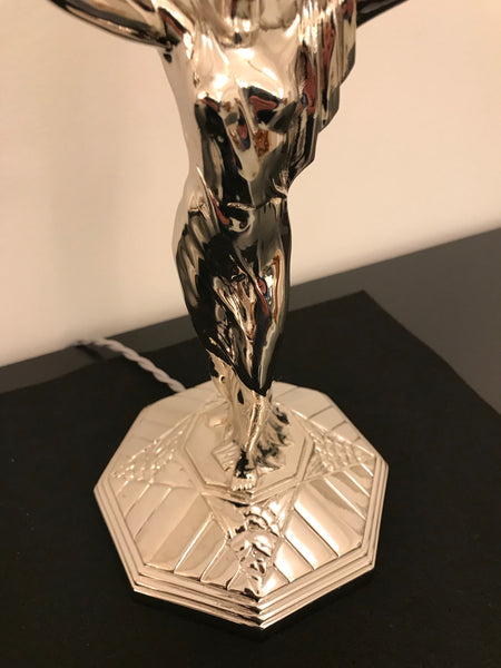 French Art Deco Table Lamp by Muller Frères Luneville