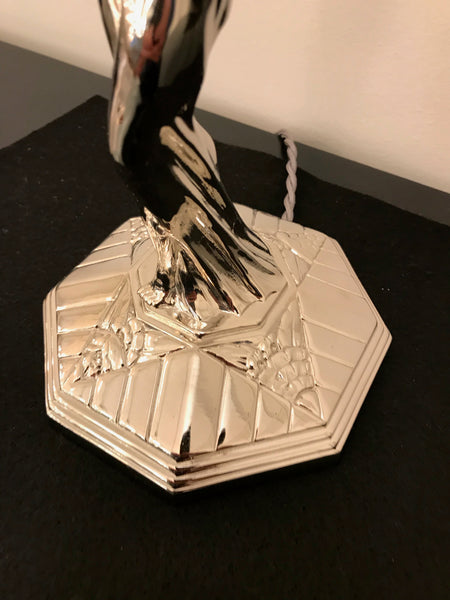 French Art Deco Table Lamp by Muller Frères Luneville