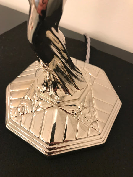 French Art Deco Table Lamp by Muller Frères Luneville