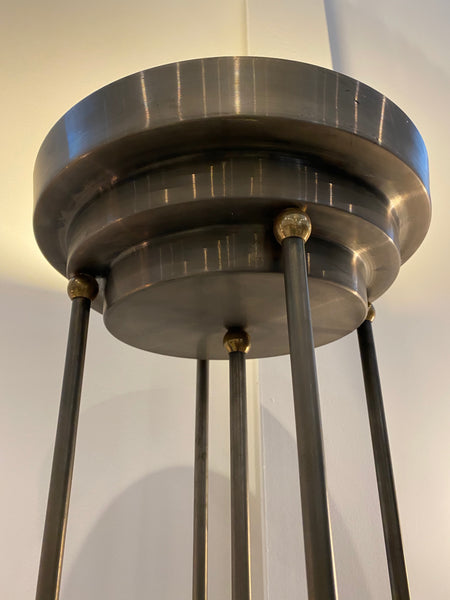 Pair of Art Deco Floor Lamps with Skyscraper Motif