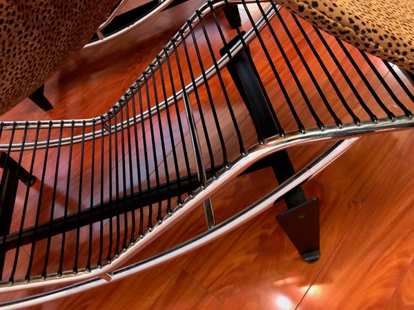 Pair of Le Corbusier LC4 Style Leopard Print and Chrome Lounge Chair