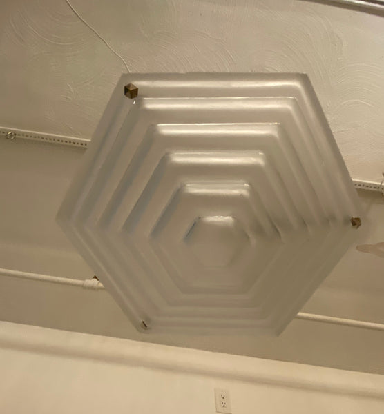 French Art Deco Chandelier Signed By Degue