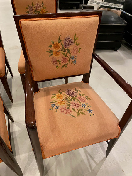 Set of Four French Art Deco chairs