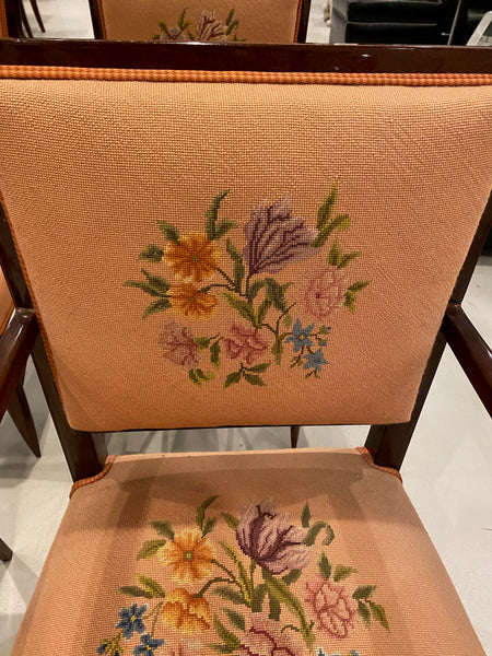 Set of Four French Art Deco chairs