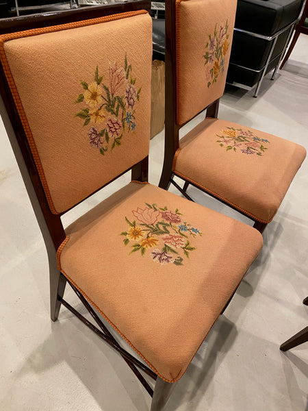Set of Four French Art Deco chairs