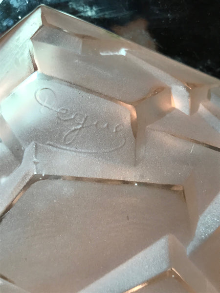 French Art Deco Chandelier Signed by Degué