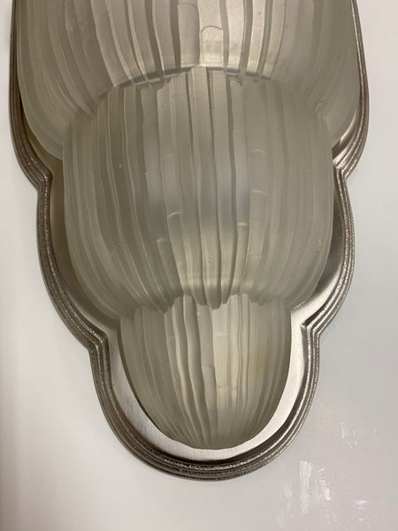 Pair of French Art Deco Wall Sconces Signed by Sabino