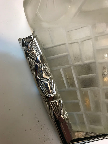 Pair of French Art Deco Wall Sconces Signed by Degue