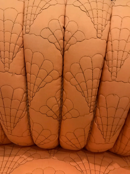 Art Deco Love Seat with Seashell Motif