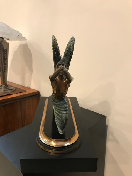 1984 Erte Ltd Ed "Angel" Bronze Sculpture by Romain De Tirtoff